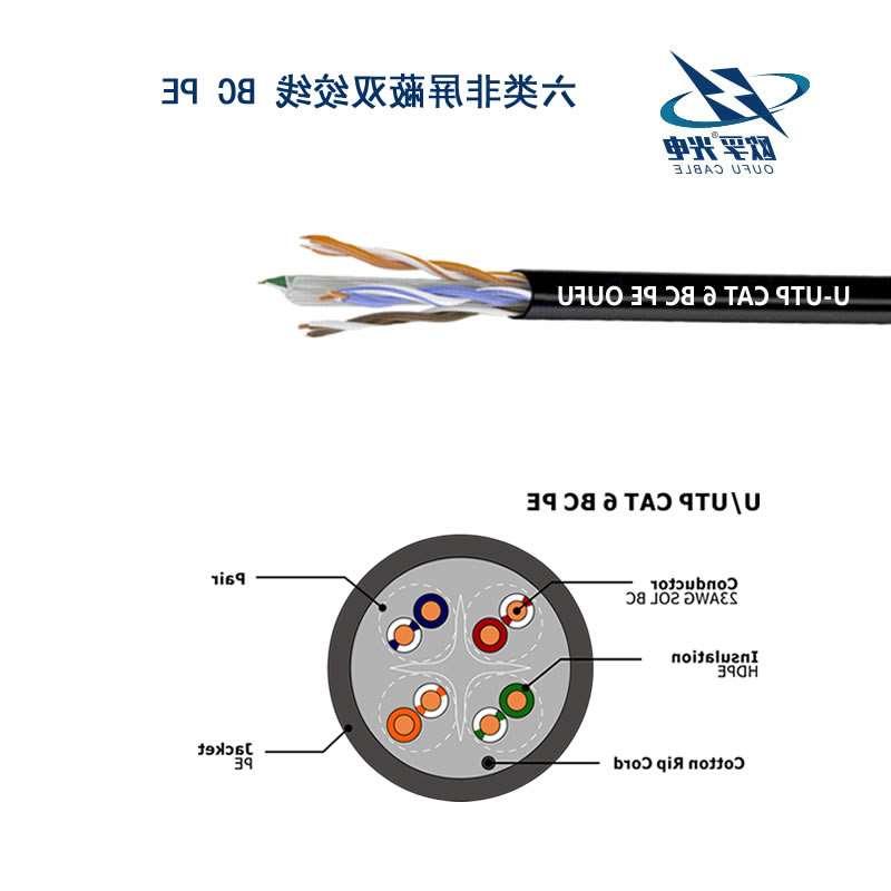 张家界市U/UTP6类4对非屏蔽室外电缆(23AWG)