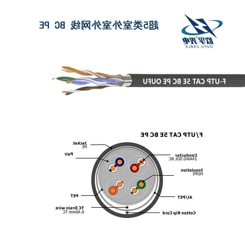 贵港市F/UTP超五类4对屏蔽室外电缆(24AWG)