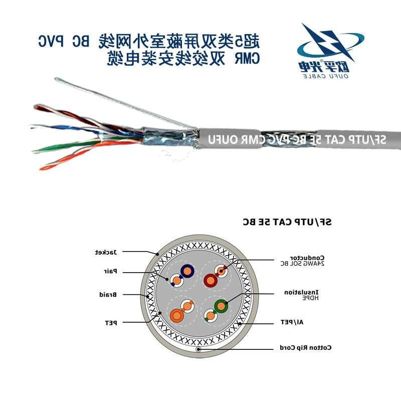 黔江区SF / UTP CAT 5E BC PVC CMR双绞线安装电缆